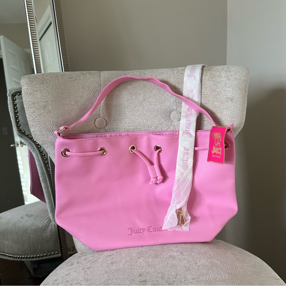 Juicy Couture Pink Tote Bucket Bag (NWT)